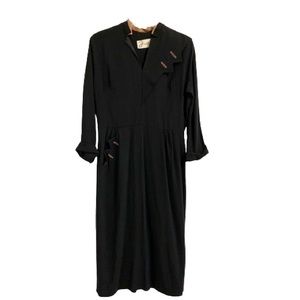 40's 50's VINTAGE | ORIGINAL FRANKLIN CHICAGO Mid Century Day Dress Rare Vintage